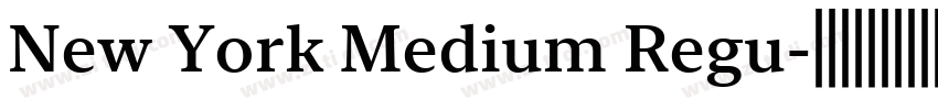 New York Medium Regu字体转换